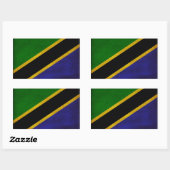 Tanzania Flag Rechthoekige Sticker (Vel)
