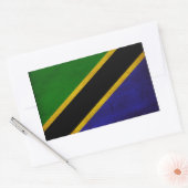 Tanzania Flag Rechthoekige Sticker (Envelop)
