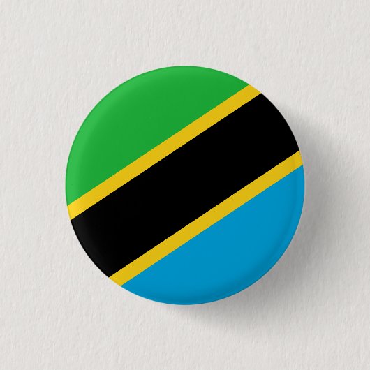 Tanzania Flag Ronde Button 3,2 Cm (Voorkant)