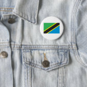 Tanzania Flag Ronde Button 5,7 Cm (In situ)