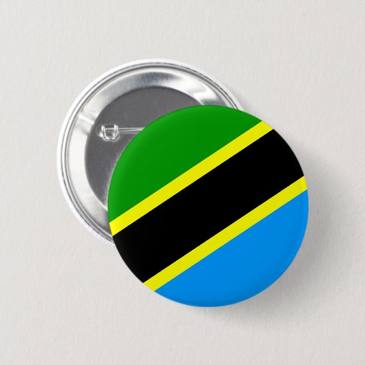 Tanzania Flag Ronde Button 5,7 Cm (Voorkant /achterkant)