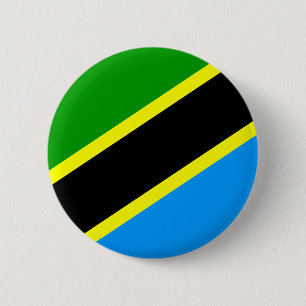 Tanzania Flag Ronde Button 5,7 Cm