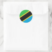Tanzania Flag Ronde Sticker (Tas)