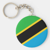 Tanzania Flag Sleutelhanger (Voorkant)