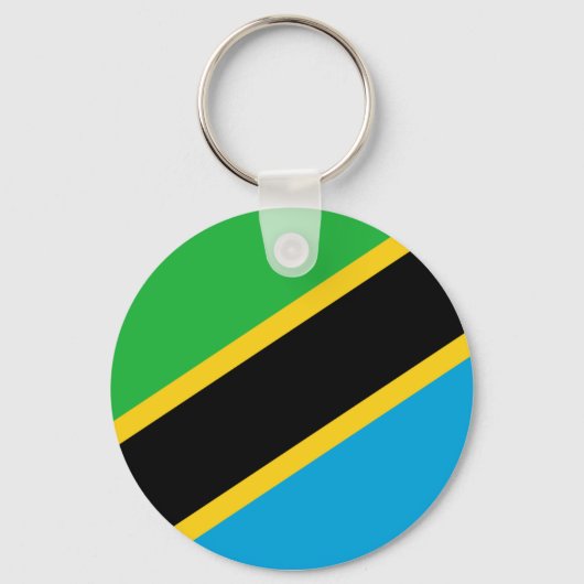 Tanzania Flag Sleutelhanger (Voorkant)