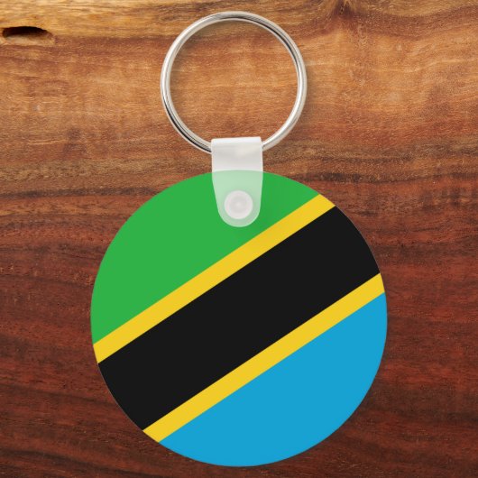 Tanzania Flag Sleutelhanger (Voorkant)