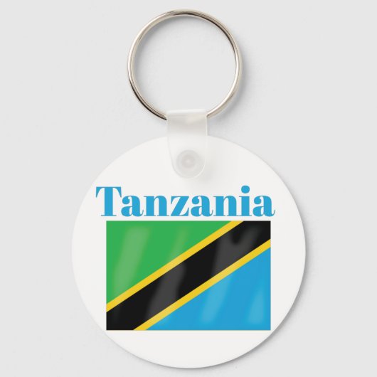 Tanzania Flag Sleutelhanger (Voorkant)
