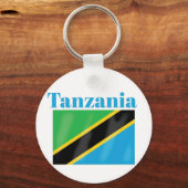 Tanzania Flag Sleutelhanger (Voorkant)