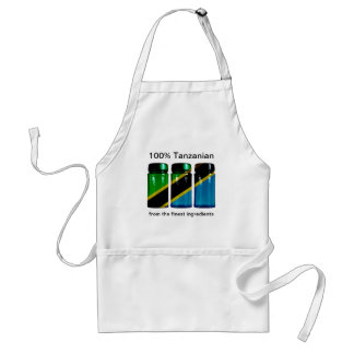 Tanzania Flag Spice Jars Apron Standaard Schort