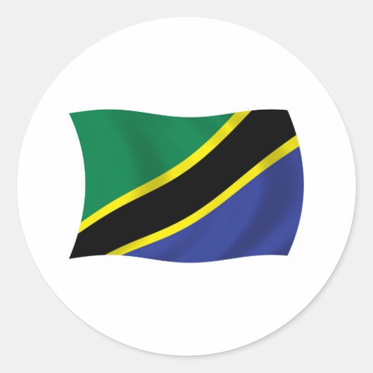 Tanzania Flag Sticker (Voorkant)
