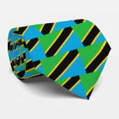 Tanzania Flag Stropdas (Opgerold)