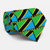 Tanzania Flag Stropdas (Opgerold)