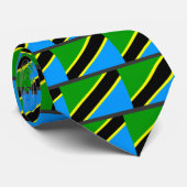Tanzania Flag Stropdas (Opgerold)