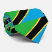 Tanzania Flag Stropdas (Opgerold)