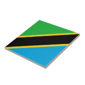 Tanzania Flag Tegeltje (Zijkant)