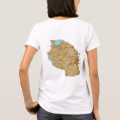 Tanzania Flag x Map T-Shirt (Achterkant)