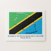 TANZANIA | Gezegende natie | TANZANIAN FLAG Legpuzzel (Horizontaal)