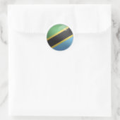 Tanzania Glossy Circle Flag Ronde Sticker (Tas)