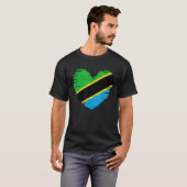 Tanzania Hart Outfit Tanzania Hart Vlag I love T T-shirt (Voorkant volledig)