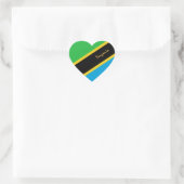 Tanzania Hart Sticker, Patriotische Tanzaniaanse V Hart Sticker (Tas)