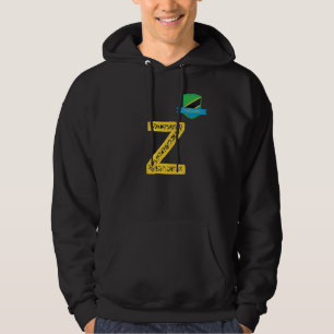 Tanzania Human-Flag Group Letter Z Tanzania Hoodie