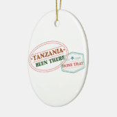 Tanzania is er geweest dat keramisch ornament (Links)