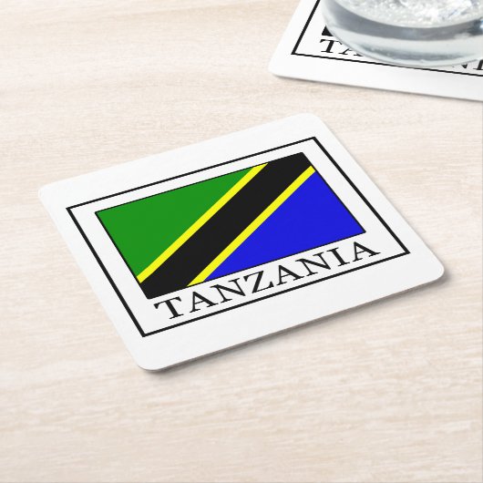 Tanzania Kartonnen Onderzetters (Schuin)