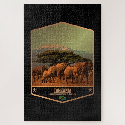Tanzania Legpuzzel (Verticaal)