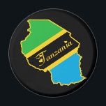 Tanzania Magneet<br><div class="desc">Show uw nationale trots door deze geweldige Tanzania Magnet van zazzle.com/WorldTees te sporten.</div>
