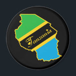 Tanzania Magneet<br><div class="desc">Show uw nationale trots door deze geweldige Tanzania Magnet van zazzle.com/WorldTees te sporten.</div>