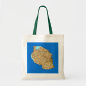 Tanzania Map Bag Tote Bag (Voorkant)
