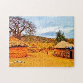 Tanzania Massai Village Legpuzzel