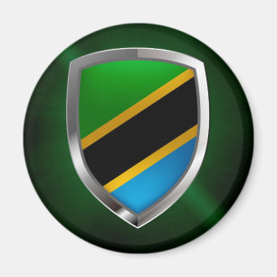Tanzania Metallic Emblem Magneet