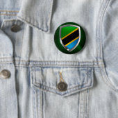 Tanzania Metallic Emblem Ronde Button 5,7 Cm (In situ)