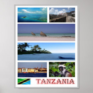 Tanzania - Mozaïek - Poster