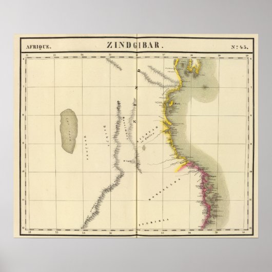 Tanzania, Mozambique 43 Poster (Voorkant)