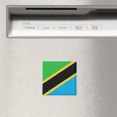 Tanzania Nationale wereldvlag Magneet (Insitu (Vaatwasser))