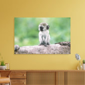 Tanzania, Ngorogoro-krater. Sluiting van het wild Canvas Afdruk (Insitu (Woonkamer))