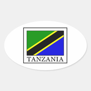 Tanzania Ovale Sticker