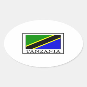 Tanzania Ovale Sticker