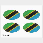 Tanzania Ovale Sticker (Vel)
