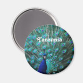 Tanzania Peacock Magneet (Voorkant / Achterkant)