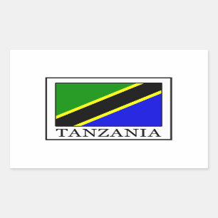 Tanzania Rechthoekige Sticker