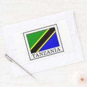 Tanzania Rechthoekige Sticker (Envelop)