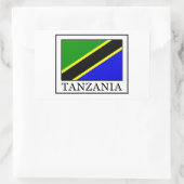 Tanzania Rechthoekige Sticker (Tas)