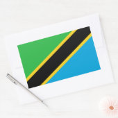 Tanzania Rechthoekige Sticker (Envelop)