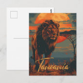  Tanzania Reizen Briefkaart (Voorkant / Achterkant)