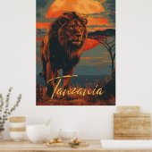  Tanzania Reizen Poster (Keuken)