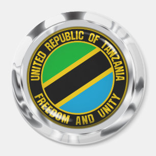 Tanzania Rond Embleem Magneet