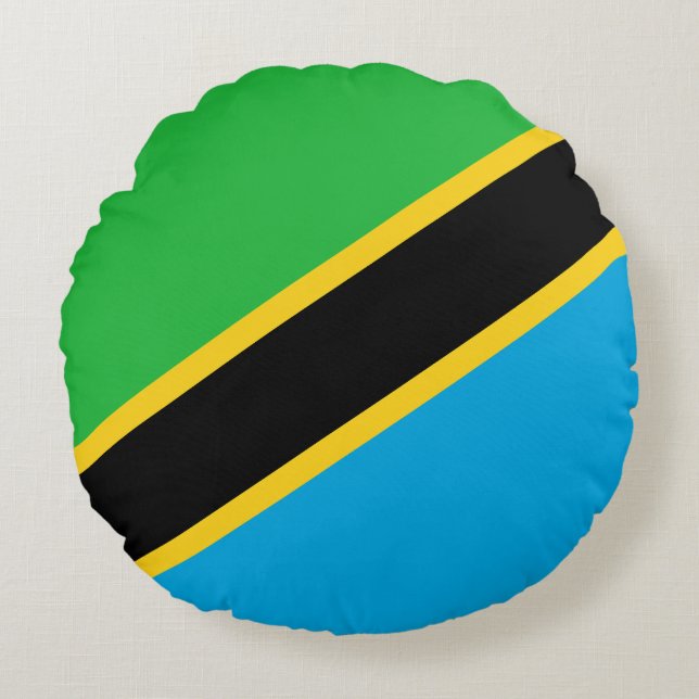 Tanzania Rond Kussen (Voorkant)